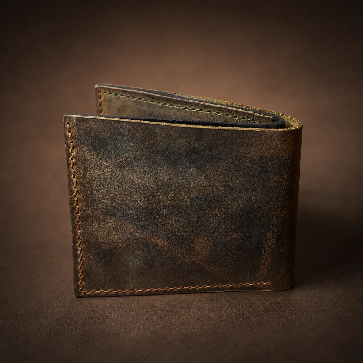 Cartera Bifold Vintage Café exterior